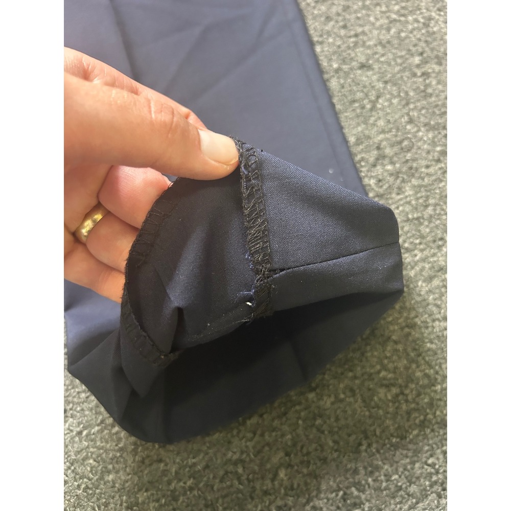 Canali Dress Pants Navy Blue Womens 7R Wool Flat Front 31x31 Corp Core Business - Picture 11 of 12